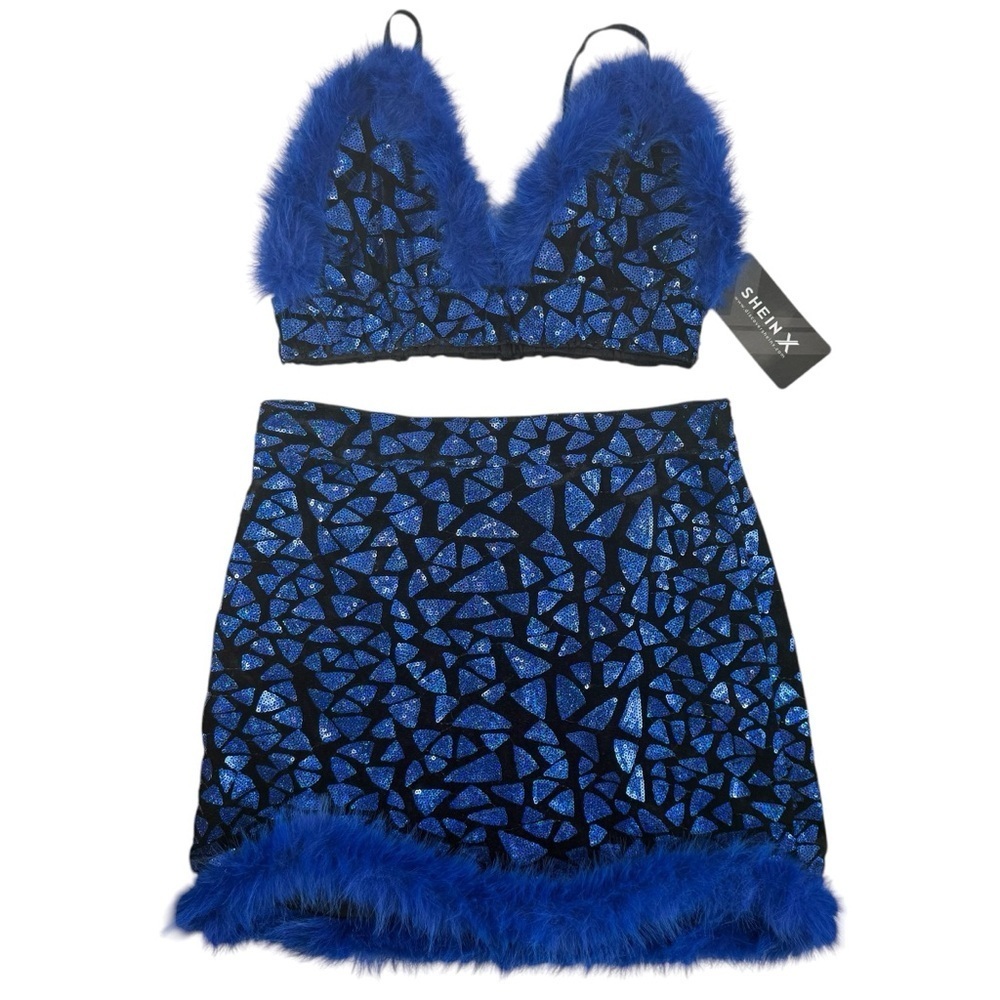 SHEIN Miniskirt Bikini Top Set. Size S NWT